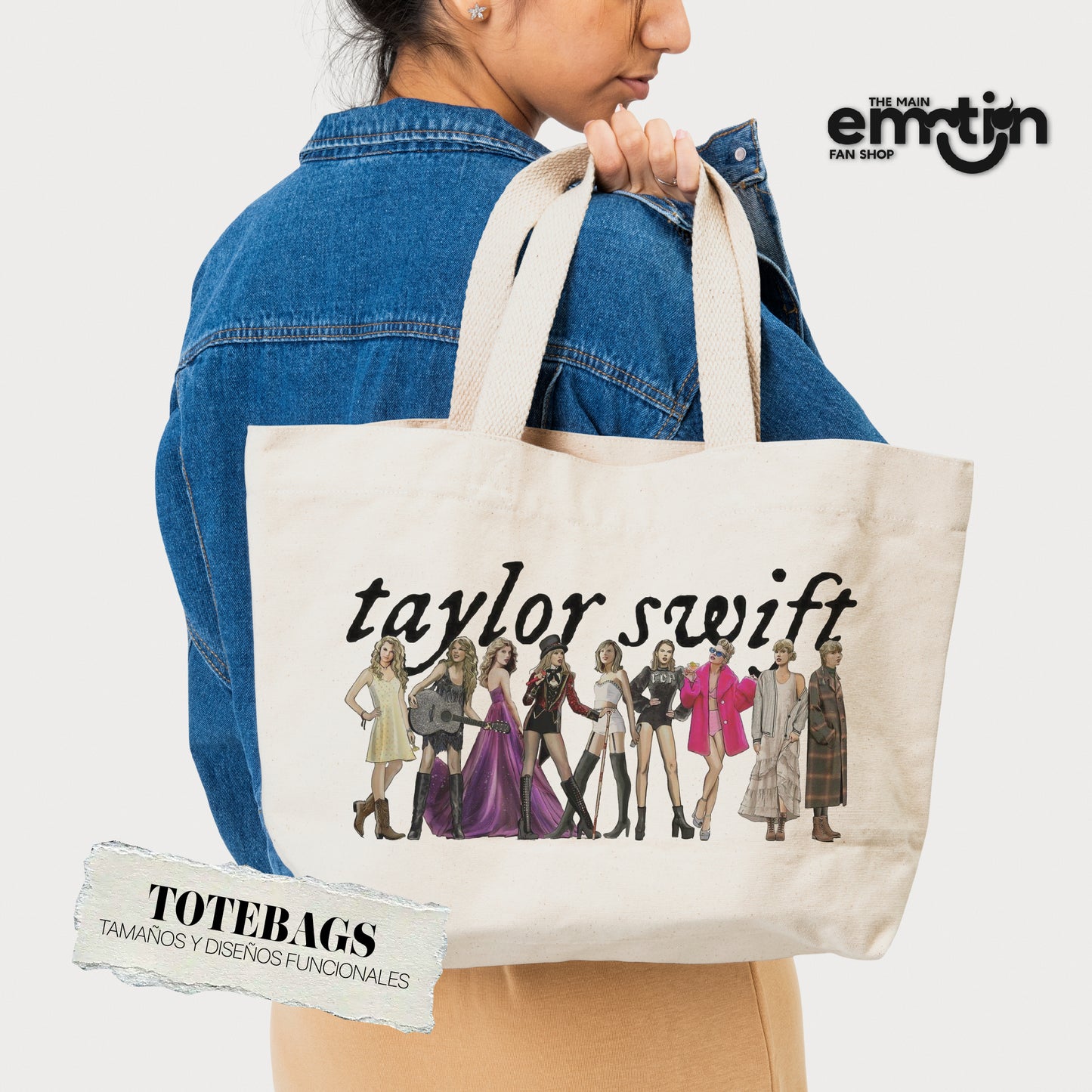 The Eras Tour Ilustraciones Totebag Horizontal